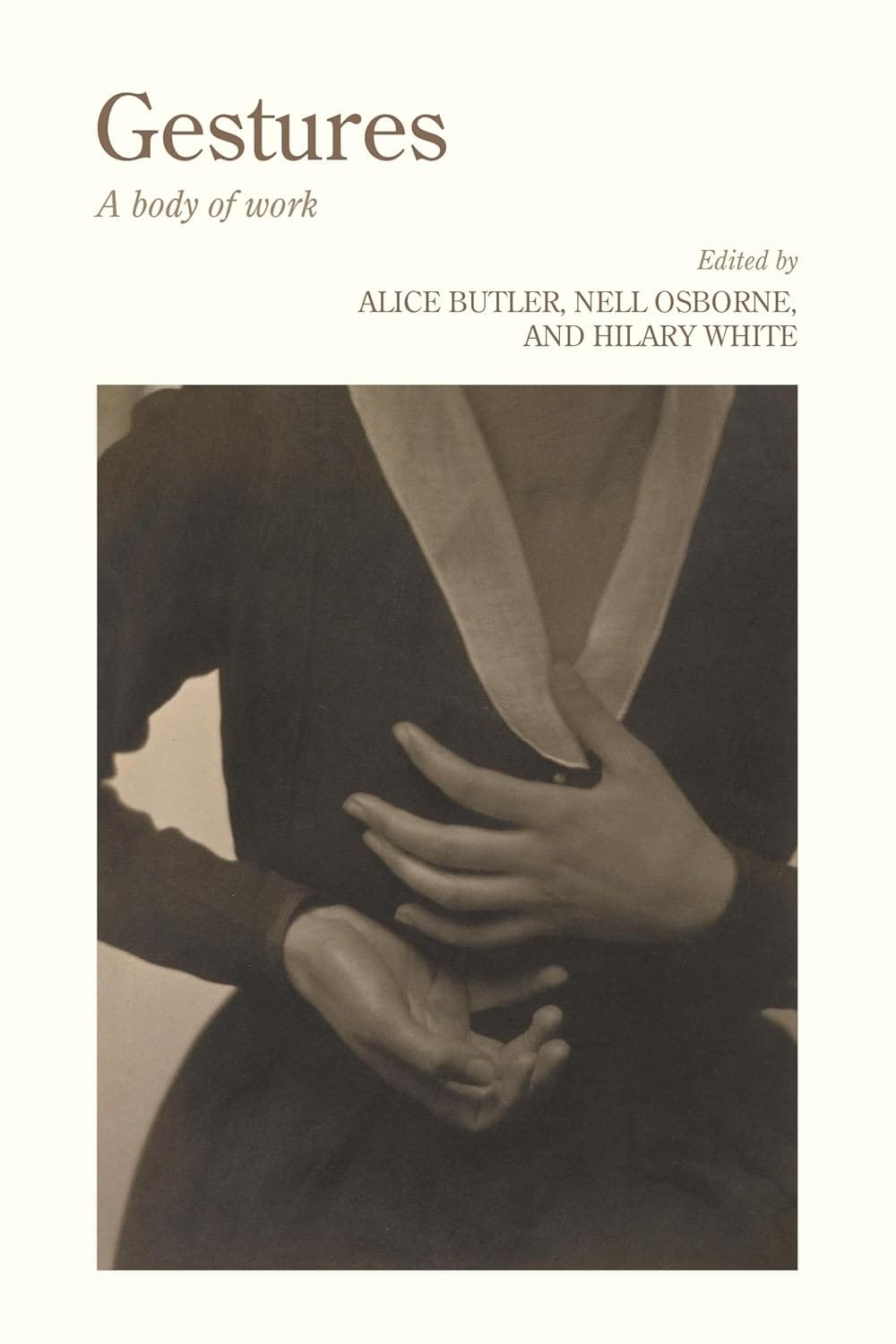 Gestures. A female body.